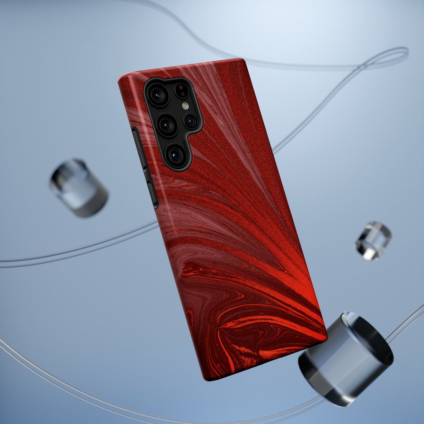 Impact-Resistant Phone Case — Crimson Current