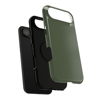 Impact-Resistant Phone Case — Military Green Protective Shockproof Cover