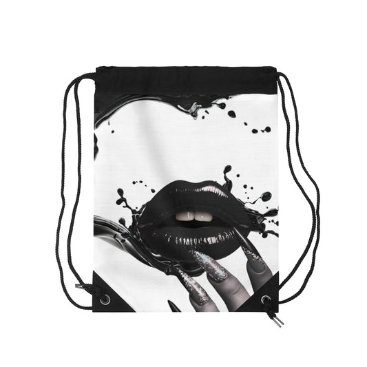 Drawstring Bag – Liquid Noir