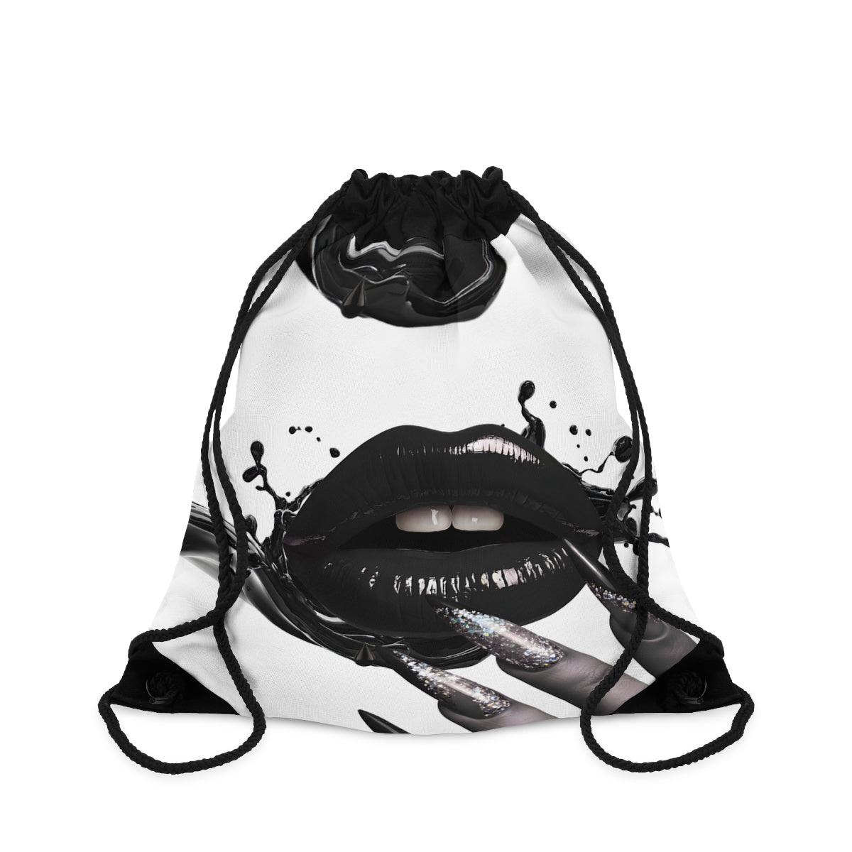 Drawstring Bag – Liquid Noir