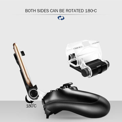 Universal Phone Mount for PS4 & Android Controllers – Adjustable ABS Clip Stand, Foldable Gaming Holder