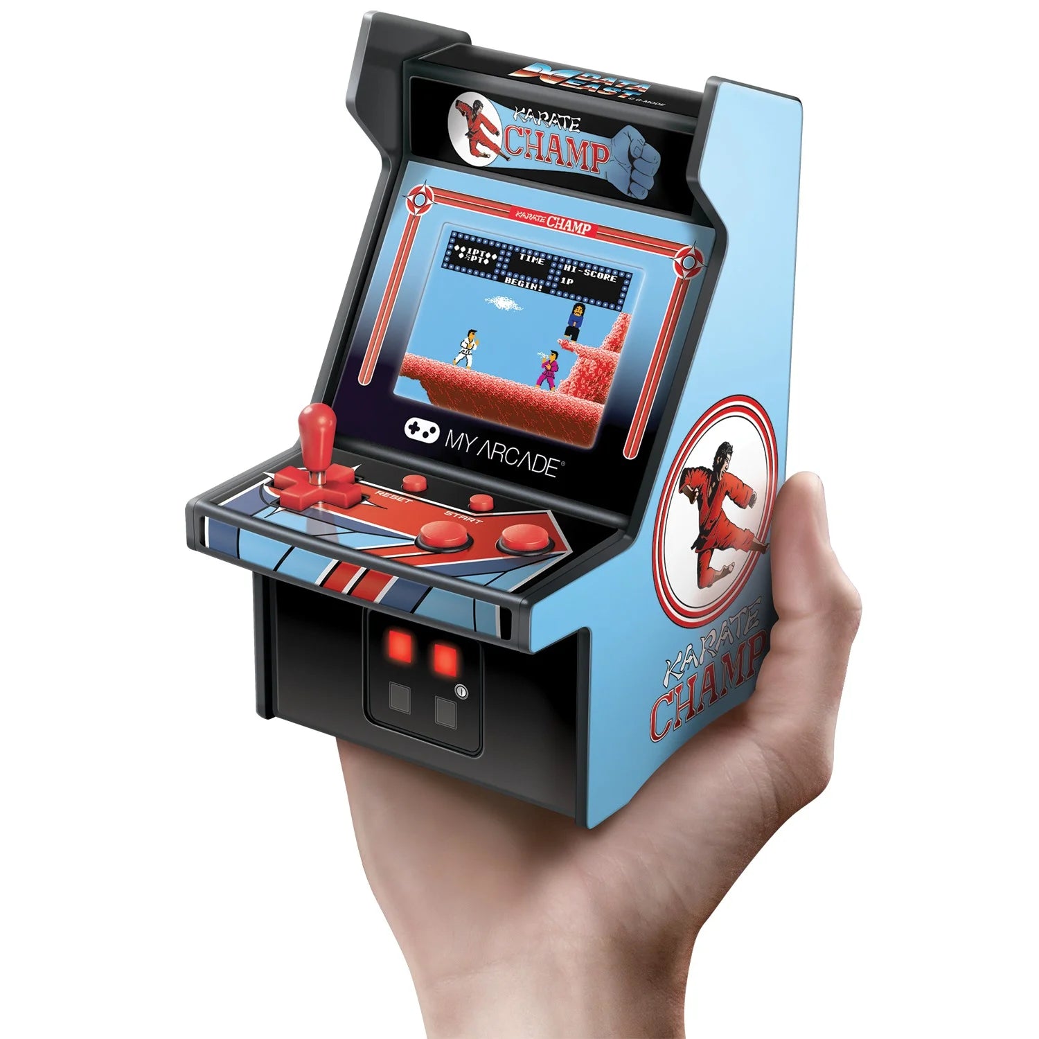 6" Retro Karate Champ Micro Arcade