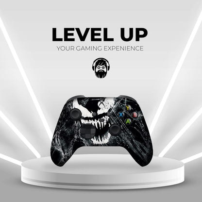 Vennom Custom X-Box Controller Wireless Compatible with X-Box One/X-Box Series X/S Proudly Customized in USA with Permanent HYDRO-DIP Printing (NOT JUST a SKIN)