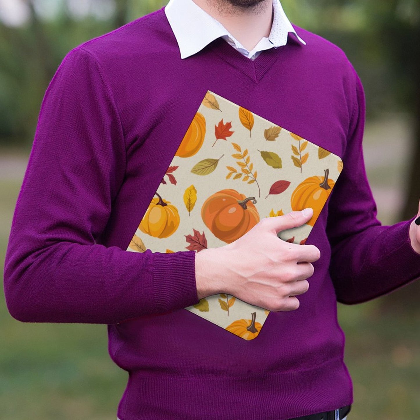 Book Style Tablet Case – Falling for Pumpkin