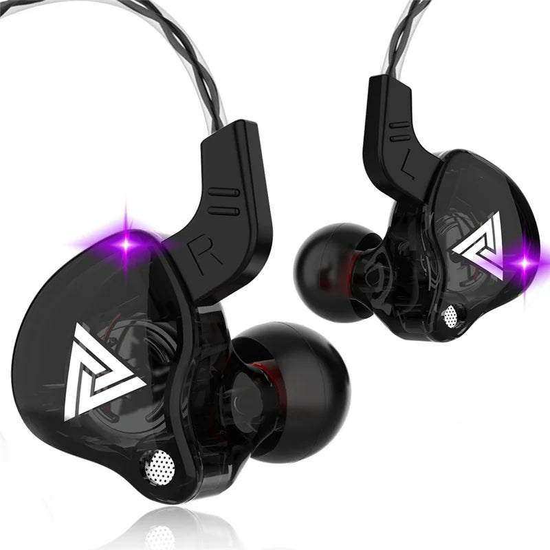 Original QKZ AK6 Copper Driver Hifi Wired Earphone 3.5MM Race Sport Headphone Bass Stereo Headset Music Earbuds in Ear with Mic