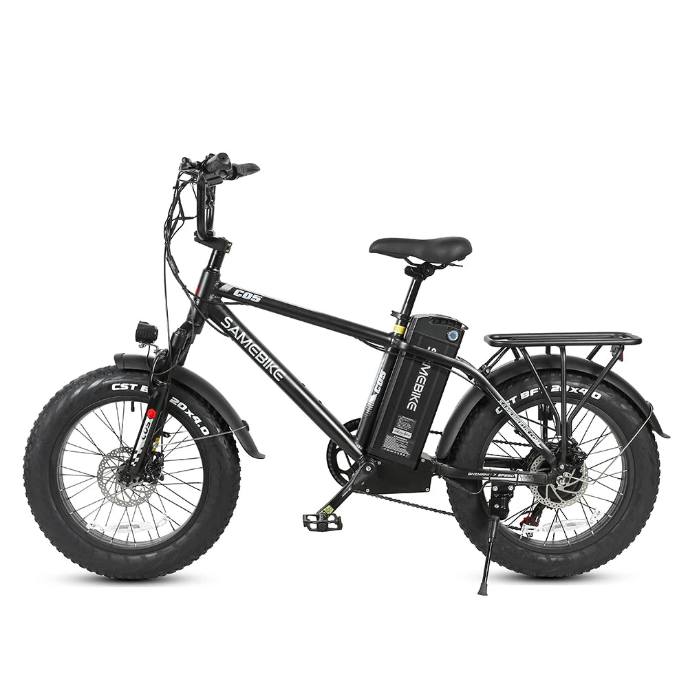 [USA Direct]  XWC05 13Ah 48V 750W 20*4.0 Inches Electric Bike Smart Bike 60-80Km Mileage Max Load 100-150Kg with EU Plug Dual Dics Brake