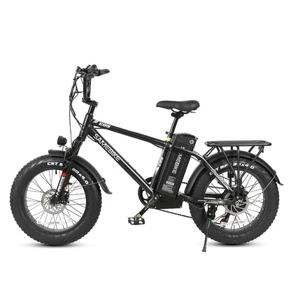 [USA Direct]  XWC05 13Ah 48V 750W 20*4.0 Inches Electric Bike Smart Bike 60-80Km Mileage Max Load 100-150Kg with EU Plug Dual Dics Brake