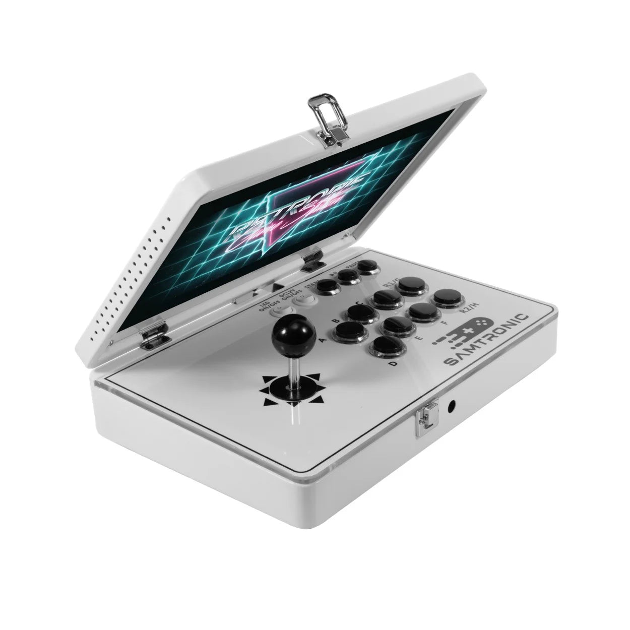 Folding 14-Inch Deluxe Arcade Machine 5000Games (White)