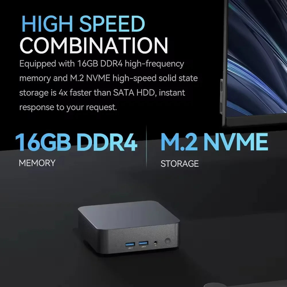 2025 Mini PC Core I9 8950HK N5095A Windows 11 Pro Desktop Pc Gaming Computer 16GB DDR4 1TB SSD Wifi6 BT5.2 4K Portable Pc