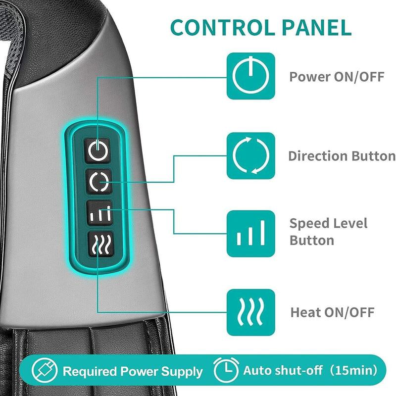 Nekteck Shiatsu Massager: Deep Muscle Pain Relief with Heat