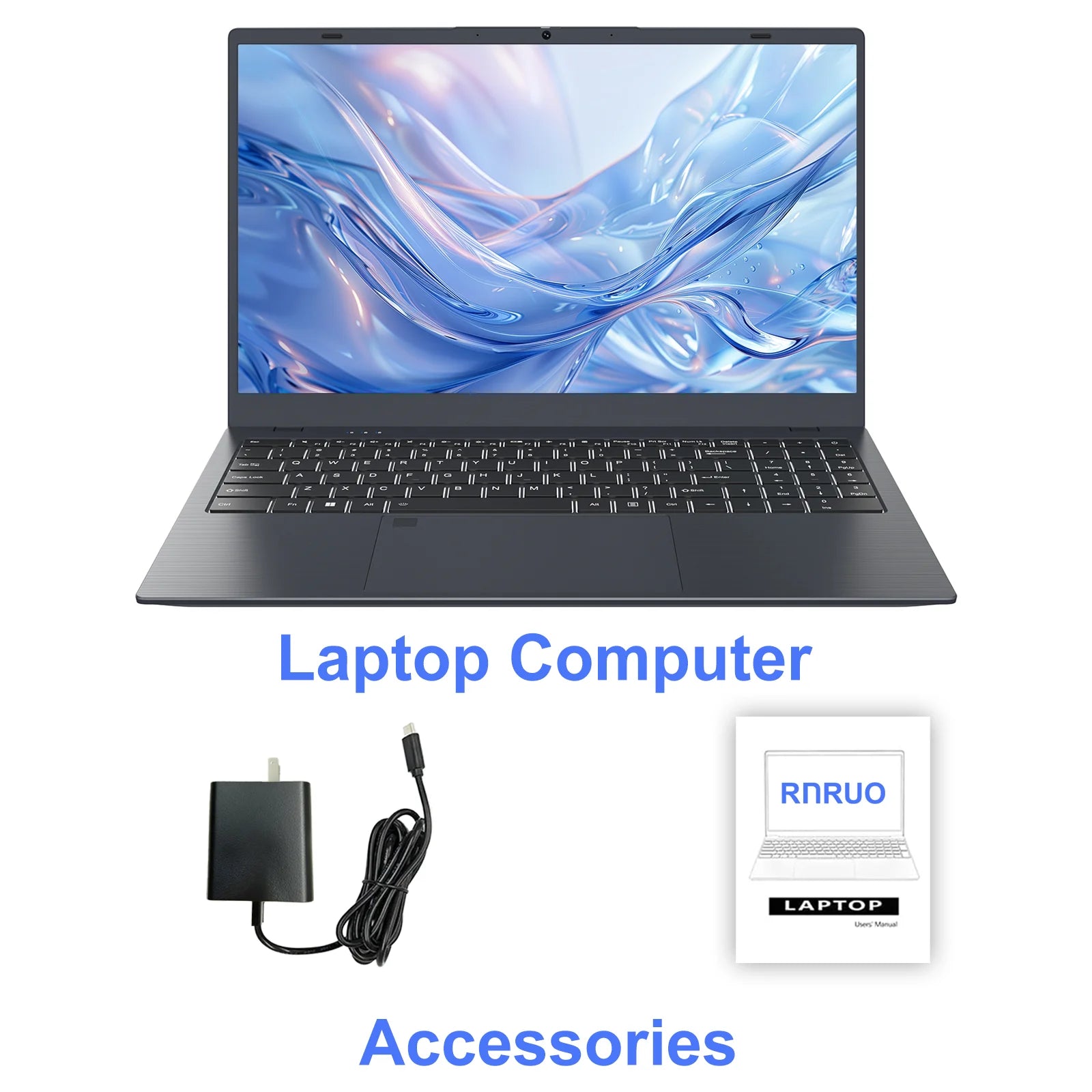15.6" Windows 11 Pro Laptop, Intel Celeron N5095 up to 2.9Ghz 16GB RAM 512GB SSD, with Office 2024 Fingerprint Backlit Keyboard 1920*1080 IPS FHD Display for Student, Home Office, Business
