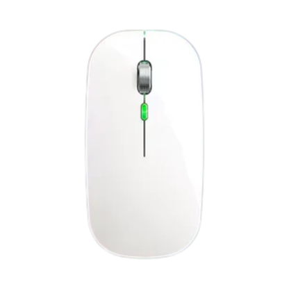 2.4G + Bluetooth Wireless Mouse - Rechargeable, Silent, Ergonomic, Backlit