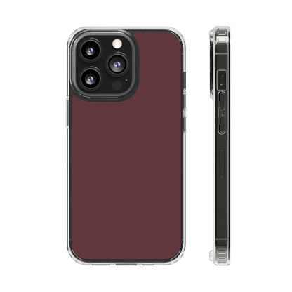 Clear Phone Case – Mulled Wine – Compatible with iPhone 13–17 & Samsung Galaxy S25–S26 Series