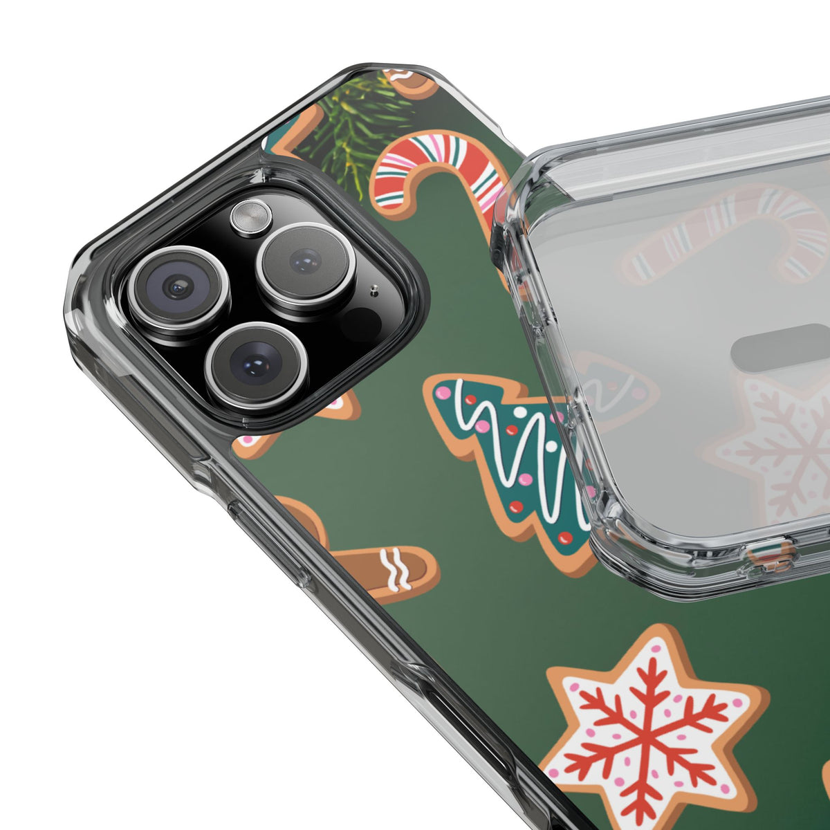 Clear Magnetic Phone Case – Cookie Season – Compatible with iPhone 14–17 Series
