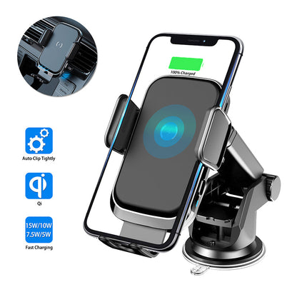 Wireless Charging Car Phone Mount – Dashboard Suction Holder