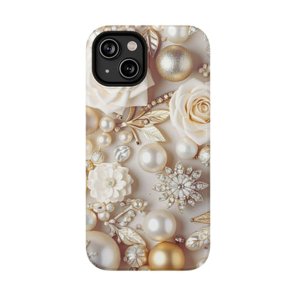 Impact-Resistant Phone Case – Ivory Opulence