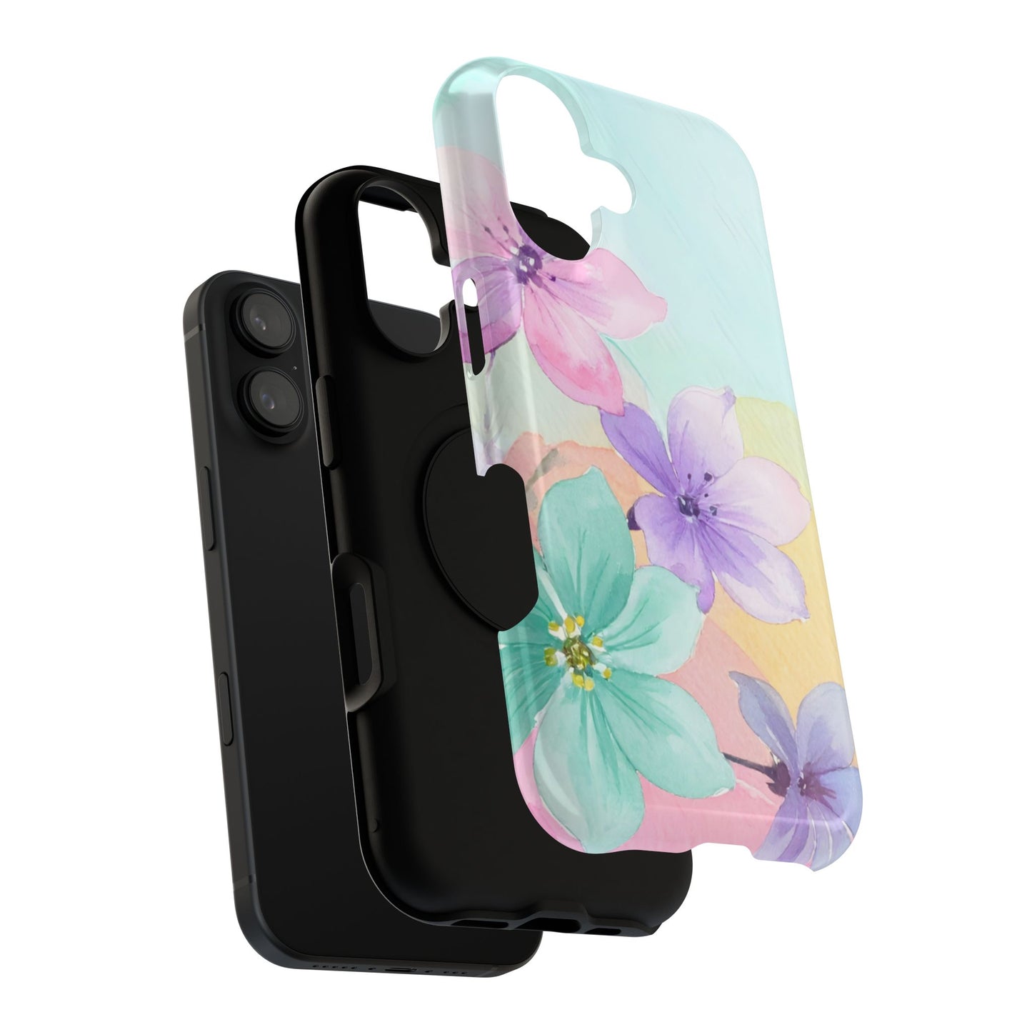 Impact-Resistant Phone Case – Water Petal