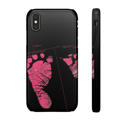 Snap Phone Case – Mom’s Little Pink Footprints