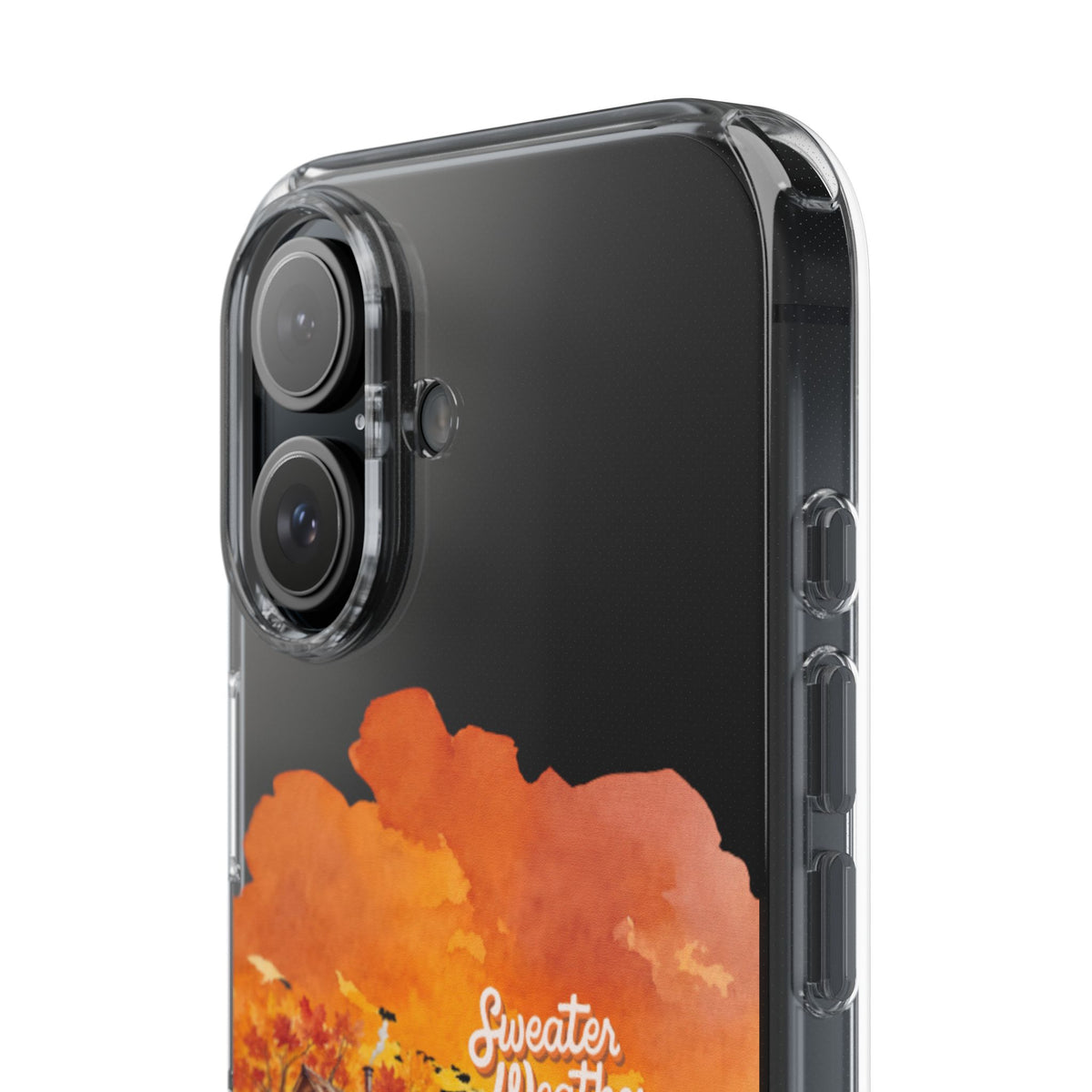 Clear Phone Case – Sweater Weather – Compatible with iPhone 13–17 & Samsung Galaxy S25–S26 Series
