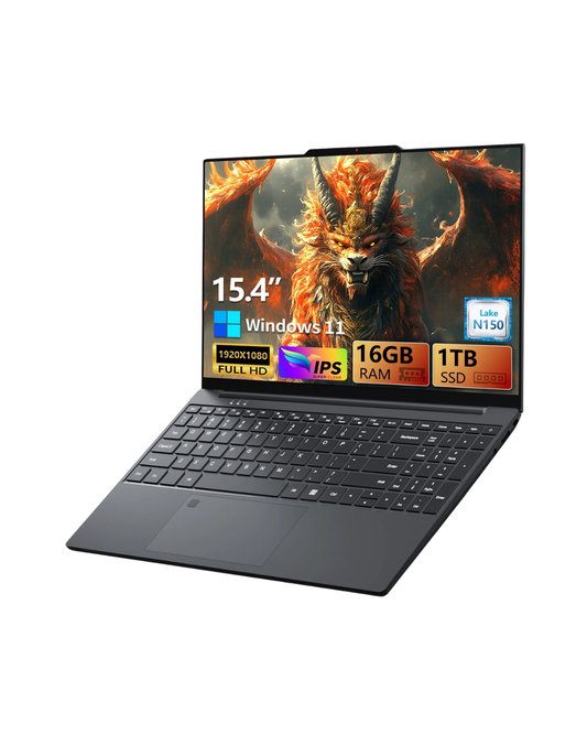 15.4" Gaming Laptop - Intel N150, 16GB RAM, 1TB SSD, Windows 11 Pro