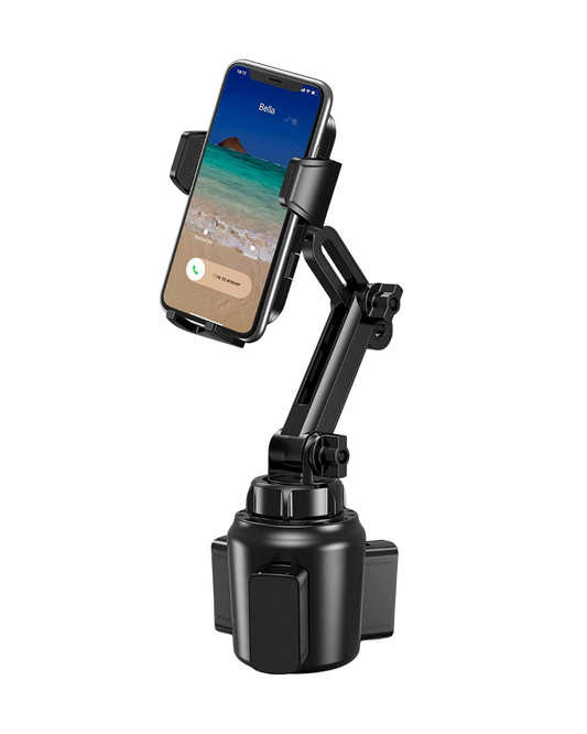 2025 Universal Cup Holder Phone Mount - No-Shake Expandable Base for All Smartphones
