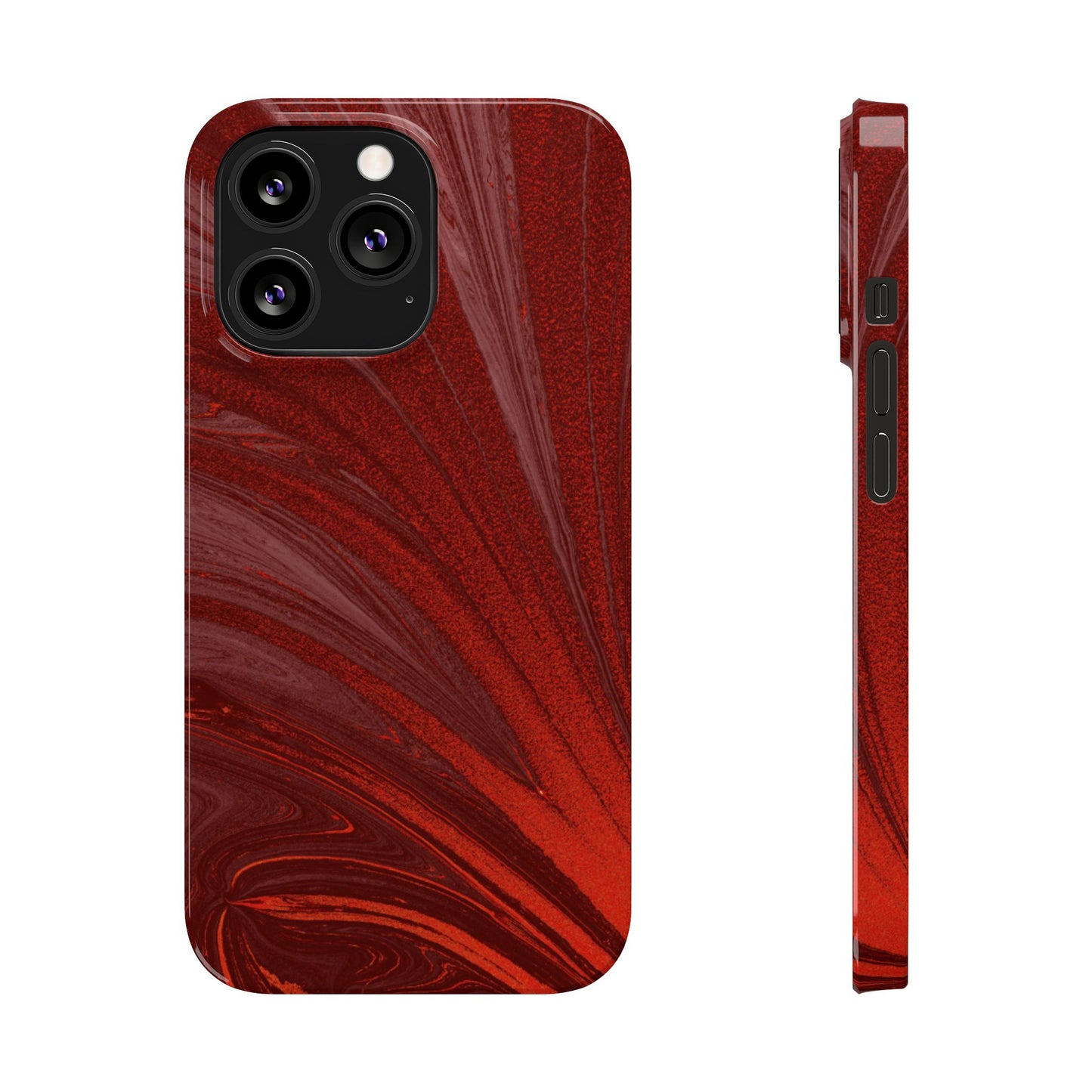 Slim Phone Case — Crimson Current