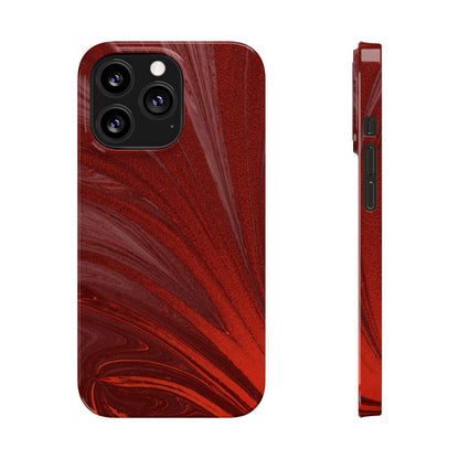 Slim Phone Case — Crimson Current