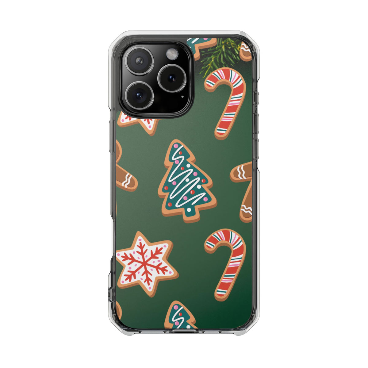 Clear Magnetic Phone Case – Cookie Season – Compatible with iPhone 14–17 Series