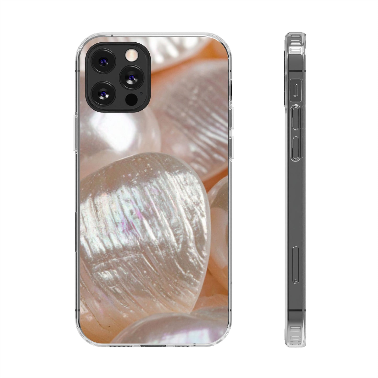 Clear Phone Case – Blush Pearl
