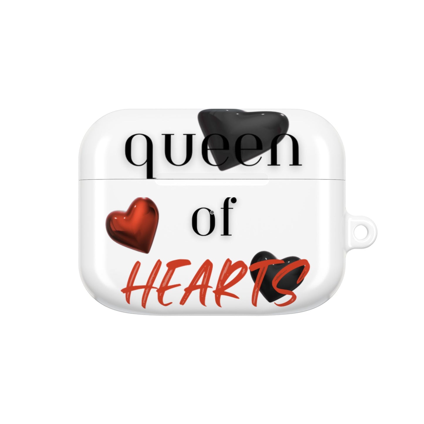 Earbud Case Cover – Queen of Hearts