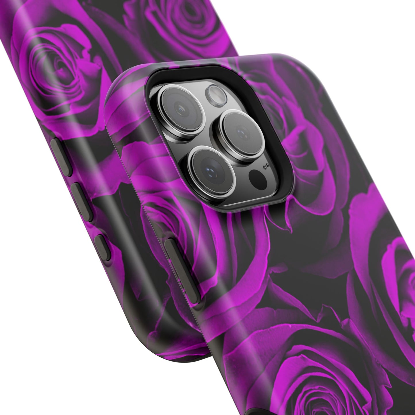Wireless-Charging Compatible Case – Amethyst Roses
