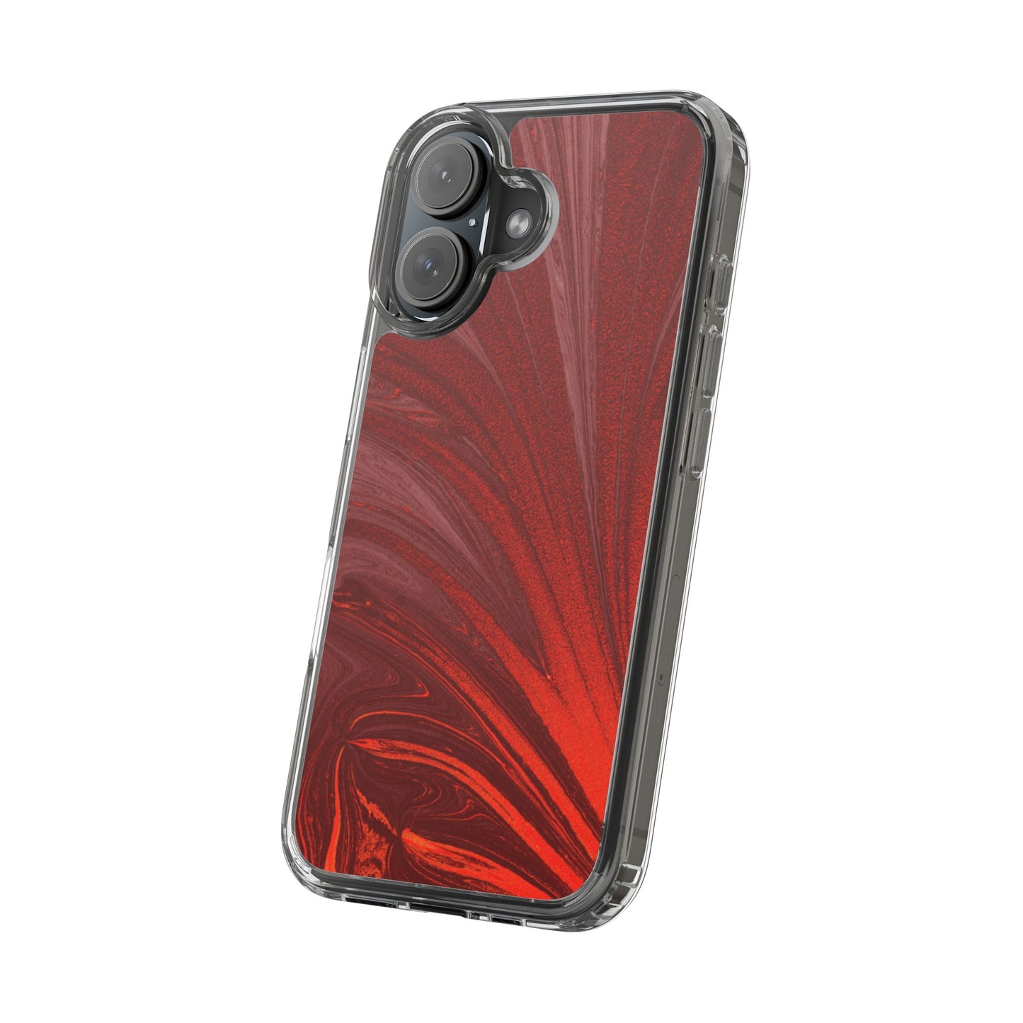 Clear Phone Case – Crimson Current