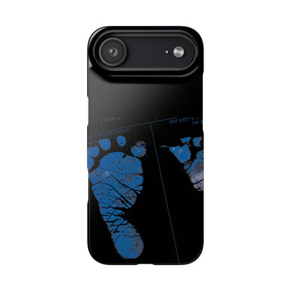 Snap Phone Case – Mom’s Little Blue Footprints