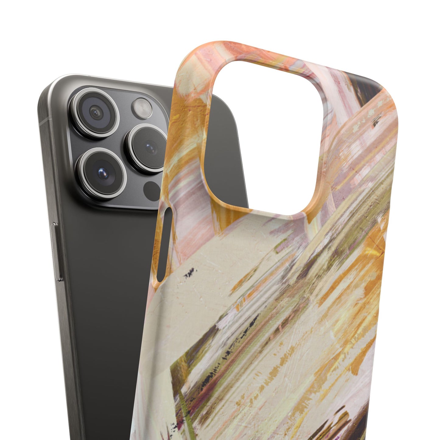 Snap Phone Case – Brush & Bronze