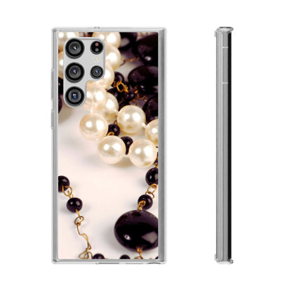Clear Phone Case – Noir Pearl