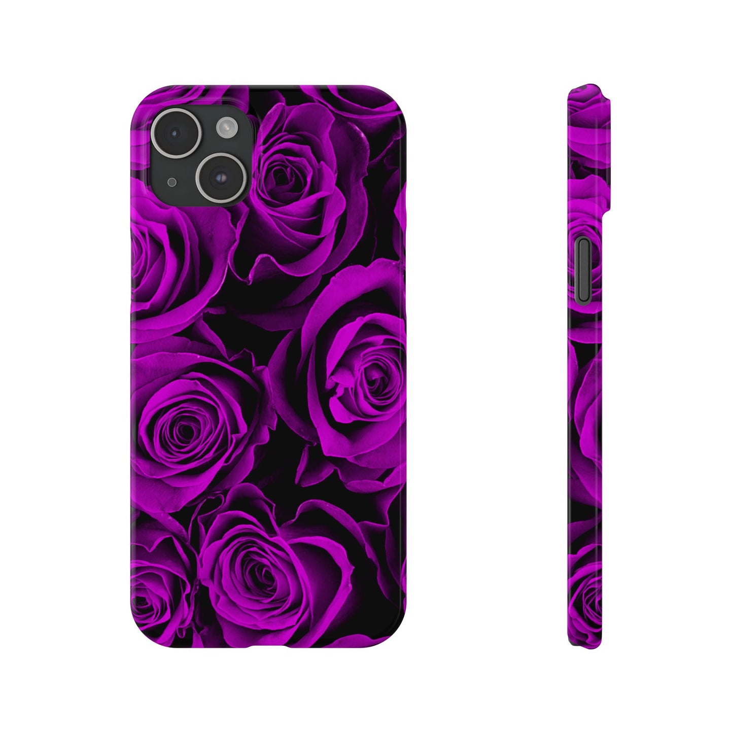 Slim Phone Case – Amethyst Roses