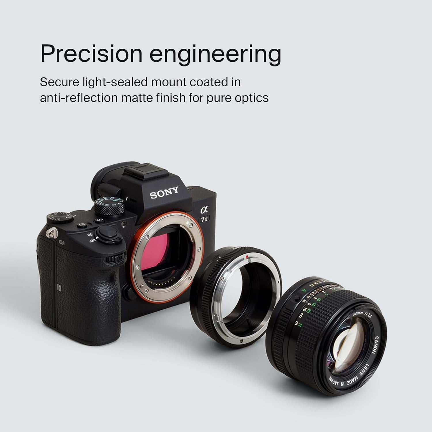 Lens Mount Adapter: Compatible with Canon FD Lens to Sony E Camera Body