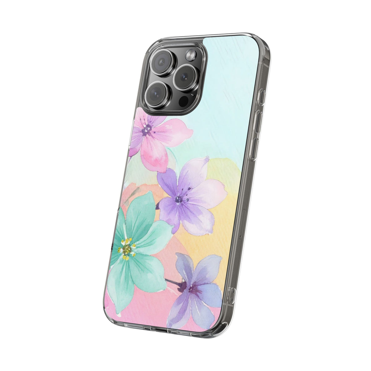 Clear Phone Case – Water Petal