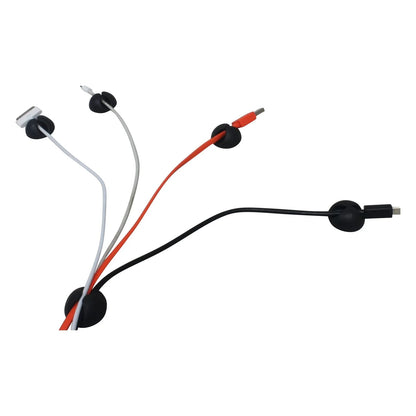 10 Pack  Hardware Cable Organizer Cord Management System, Multipurpose Cable Clips, Desktop Cable Organizer, Black