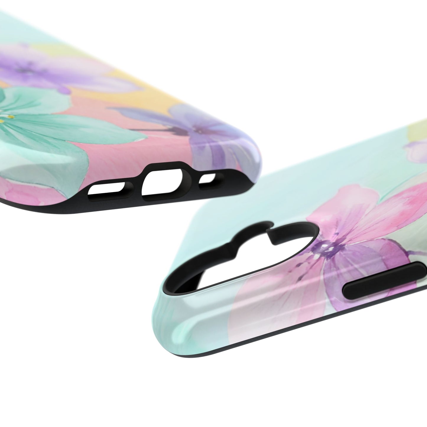 Impact-Resistant Phone Case – Water Petal