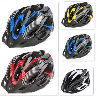 Carbon Skull Mountain Bike Helmet - EPS Construction, Ventilated, Adjustable Fit, Unisex