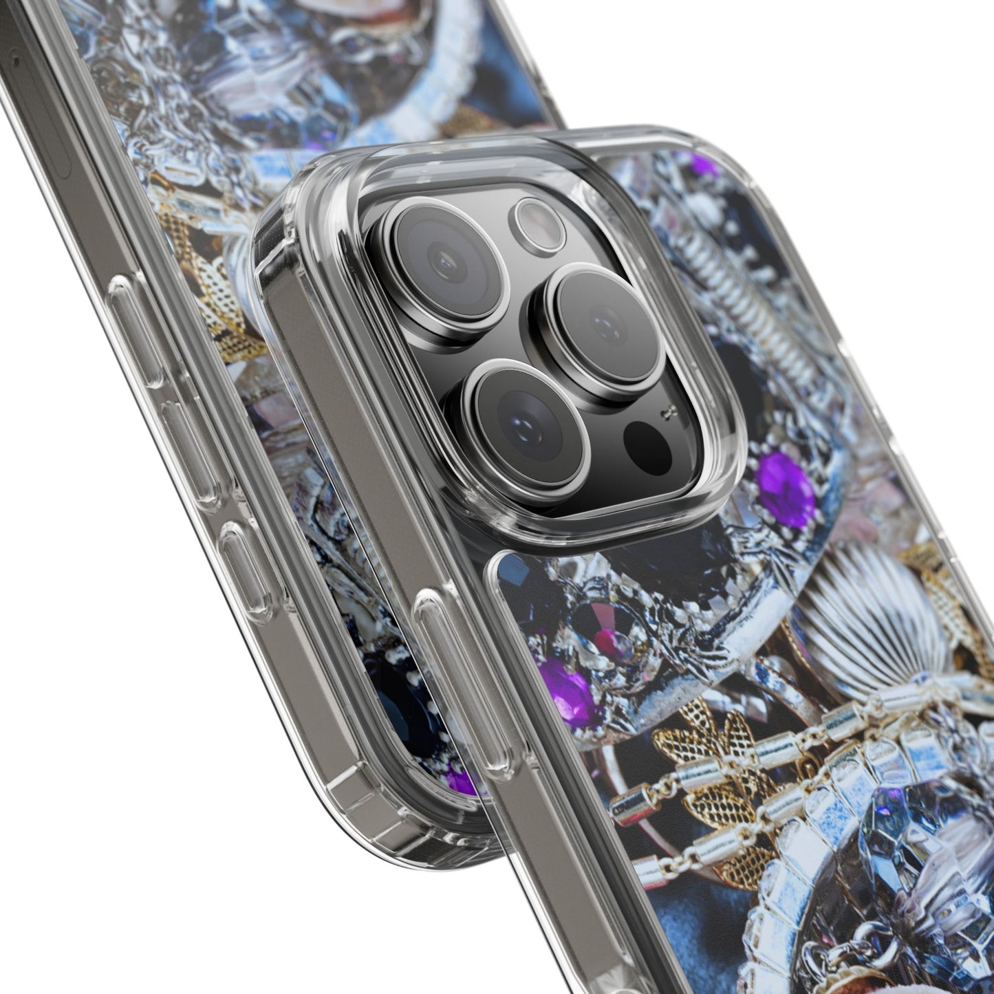 Clear Phone Case – Chrome Jewel