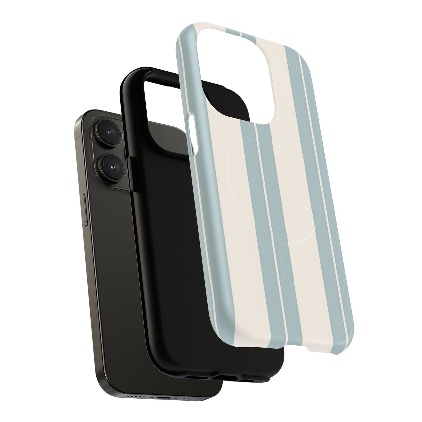 Protective Magnetic Phone Case - Coastal Stripe