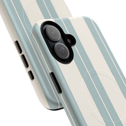 Protective Magnetic Phone Case - Coastal Stripe