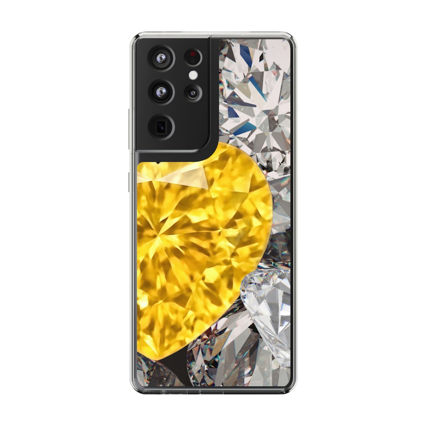 Clear Phone Case – Heart of Gold