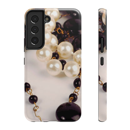 Impact-Resistant Phone Case – Noir Pearl