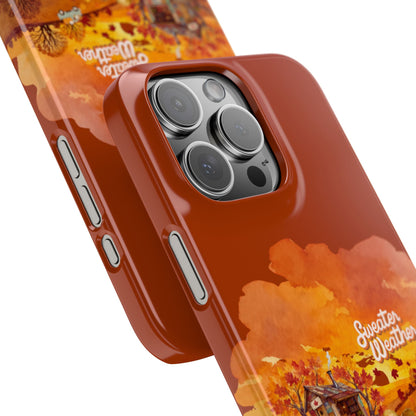Slim Phone Case – Sweater Weather – Compatible with iPhone 11–17 Series