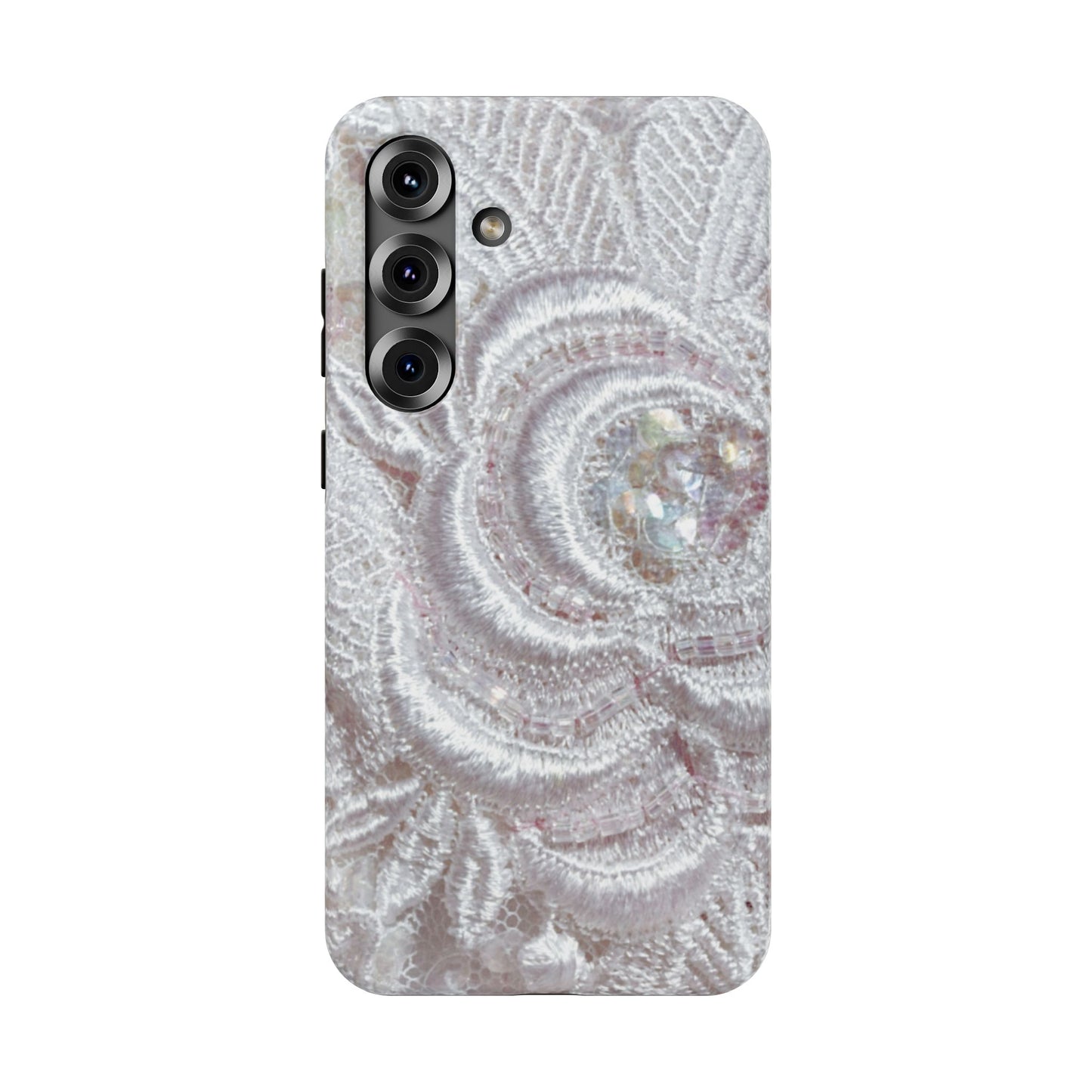 Impact-Resistant Phone Case – Lace Veil