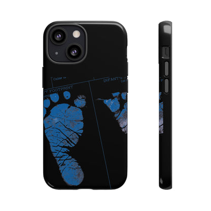 Protective Phone Case – Mom’s Little Blue Footprints