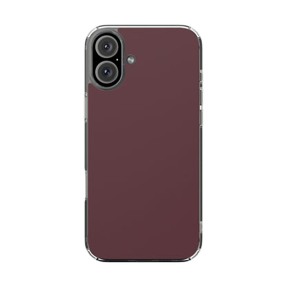 Clear Phone Case – Mulled Wine – Compatible with iPhone 13–17 & Samsung Galaxy S25–S26 Series